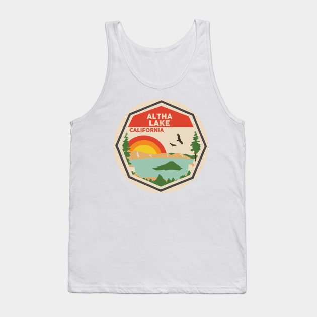 Altha Lake California Colorful Scene Tank Top by POD4